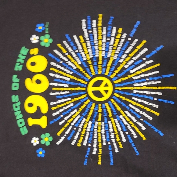 Hanes Other - NWOT songs of the 60s tee shirt hippie large